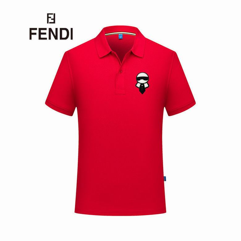 Wholesale Cheap F endi Polo Short Sleeve Lapel T Shirts for Sale