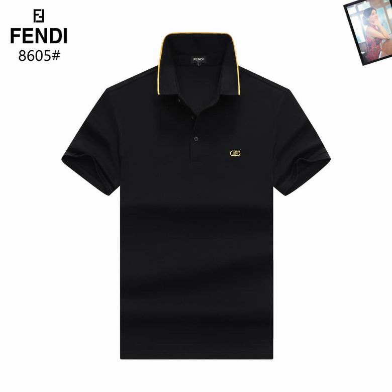 Wholesale High-quality Brands F.endi Short Sleeve Lapel Replica Designer T-Shirts for sale