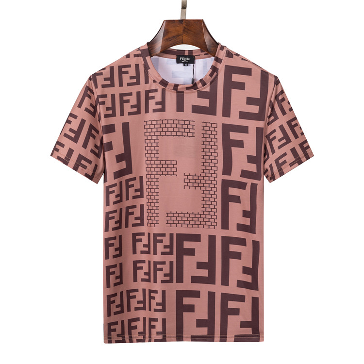 Wholesale Cheap F endi Mens Short Sleeve T Shirts for Sale