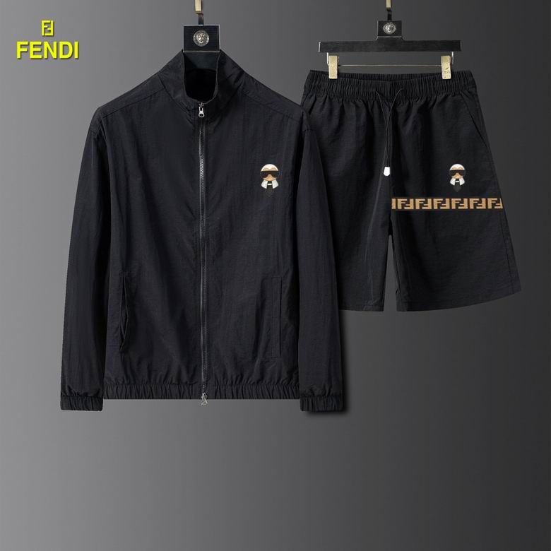Wholesale High-quality Brands F.endi Short Sleeve Replica Designer Tracksuits for sale