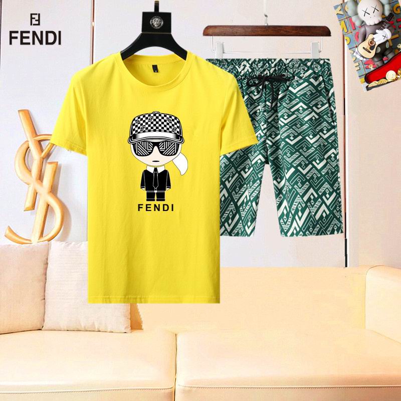 Wholesale High-quality Brands F.endi Short Sleeve Replica Designer Tracksuits for sale