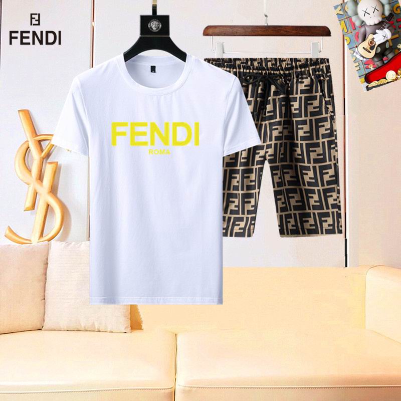 Wholesale High-quality Brands F.endi Short Sleeve Replica Designer Tracksuits for sale