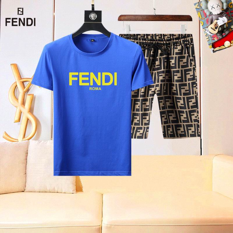 Wholesale High-quality Brands F.endi Short Sleeve Replica Designer Tracksuits for sale