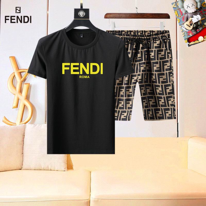 Wholesale High-quality Brands F.endi Short Sleeve Replica Designer Tracksuits for sale