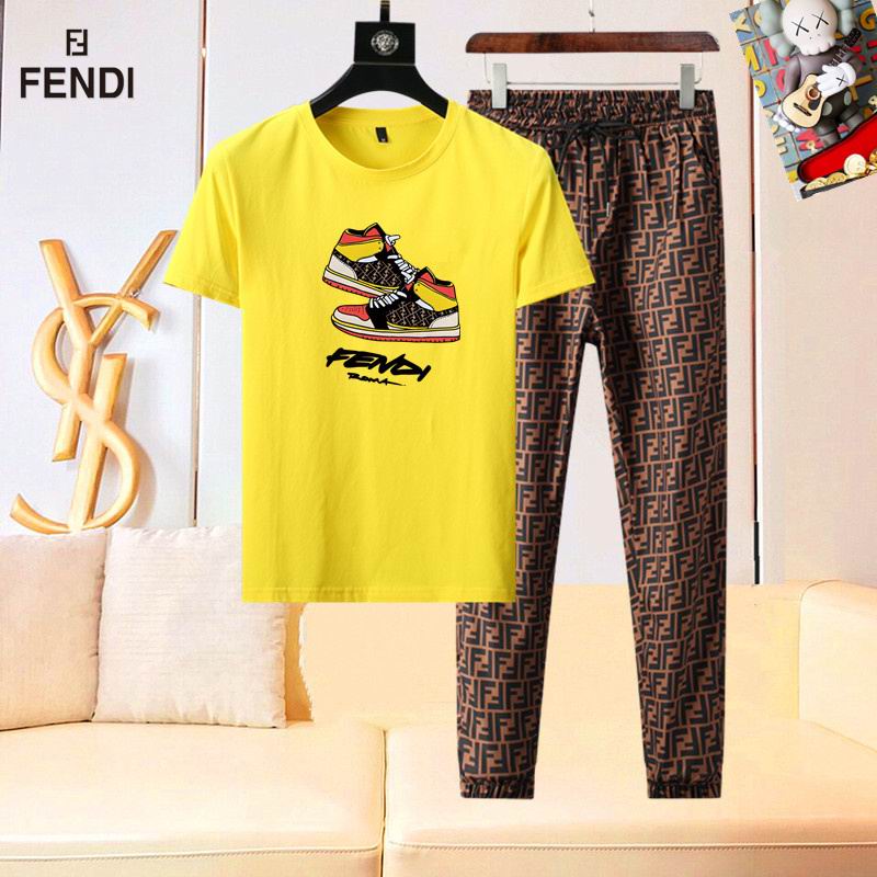 Wholesale High-quality Brands F.endi Short Sleeve Replica Designer Tracksuits for sale