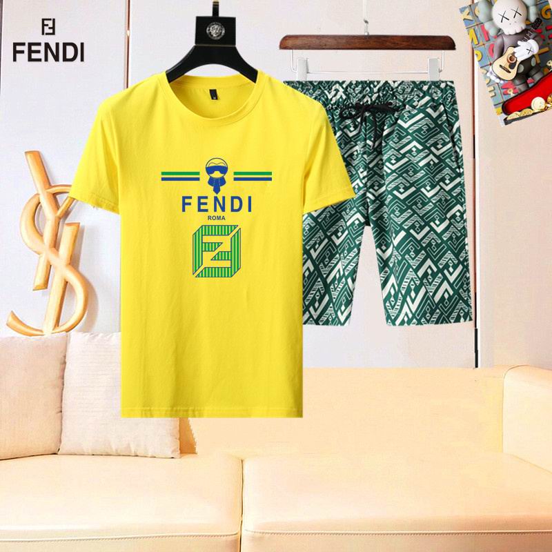 Wholesale High-quality Brands F.endi Short Sleeve Replica Designer Tracksuits for sale
