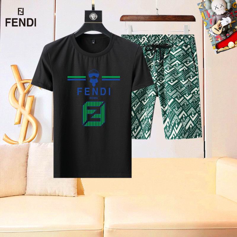 Wholesale High-quality Brands F.endi Short Sleeve Replica Designer Tracksuits for sale