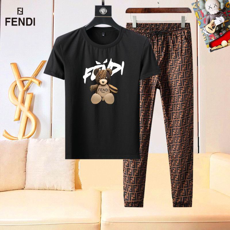 Wholesale High-quality Brands F.endi Short Sleeve Replica Designer Tracksuits for sale