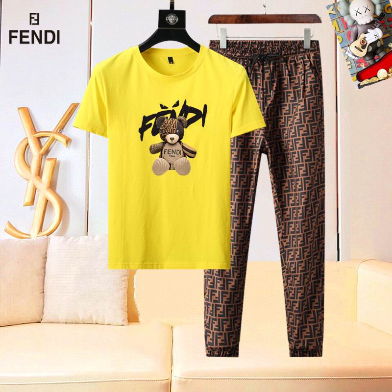 Wholesale High-quality Brands F.endi Short Sleeve Replica Designer Tracksuits for sale