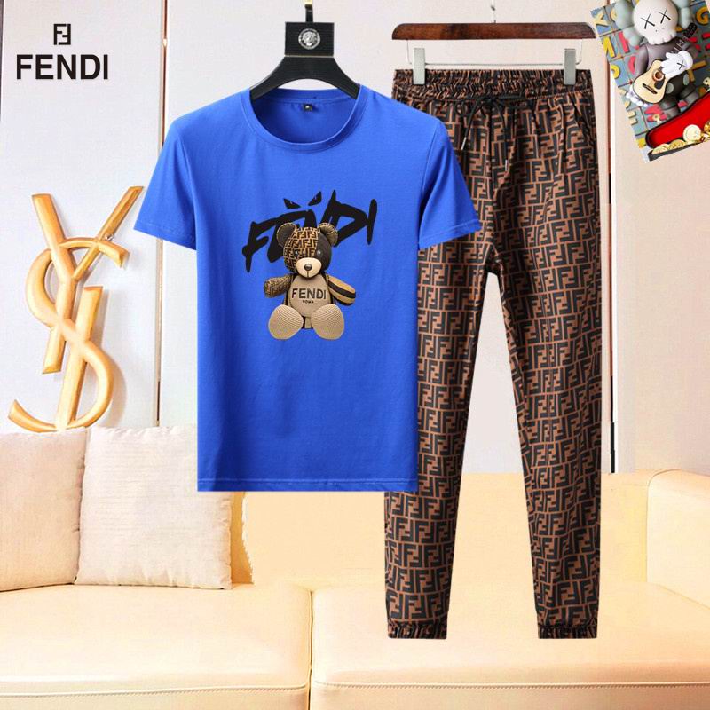 Wholesale High-quality Brands F.endi Short Sleeve Replica Designer Tracksuits for sale