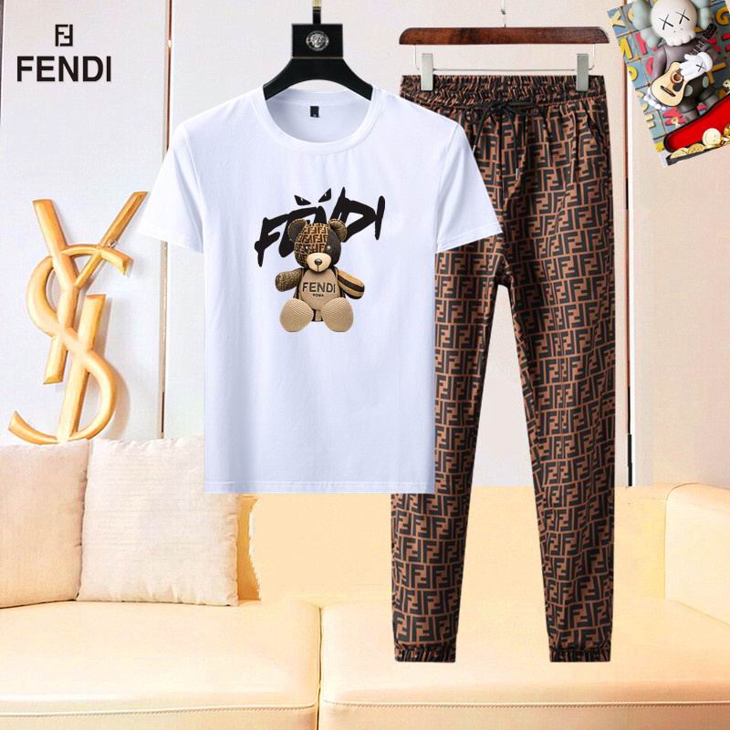 Wholesale High-quality Brands F.endi Short Sleeve Replica Designer Tracksuits for sale