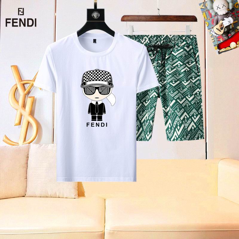 Wholesale High-quality Brands F.endi Short Sleeve Replica Designer Tracksuits for sale
