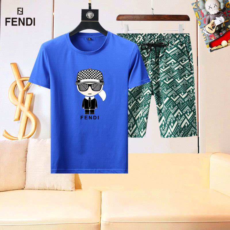 Wholesale High-quality Brands F.endi Short Sleeve Replica Designer Tracksuits for sale