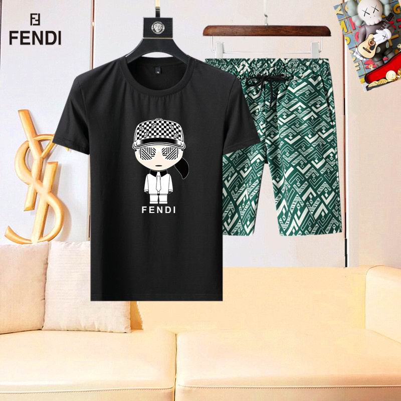 Wholesale High-quality Brands F.endi Short Sleeve Replica Designer Tracksuits for sale