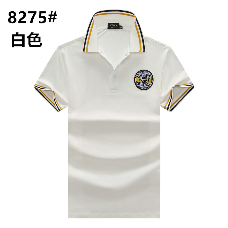Wholesale Cheap Fendi Shorts Sleeve Lapel T Shirts for Sale