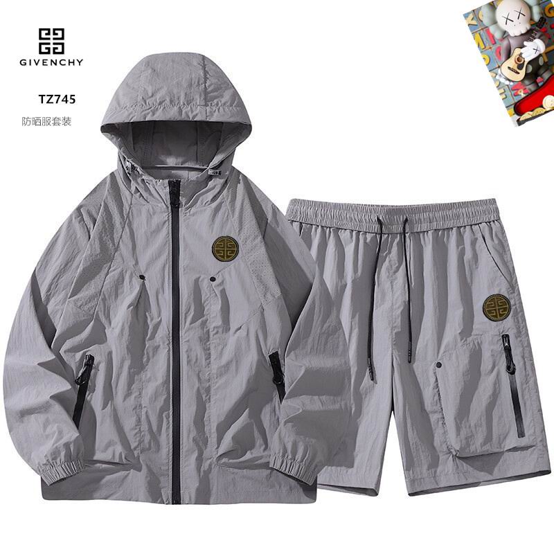 Wholesale High-quality Givenchy Long Sleeve Replica Hooded Jackets set Shorts for sale