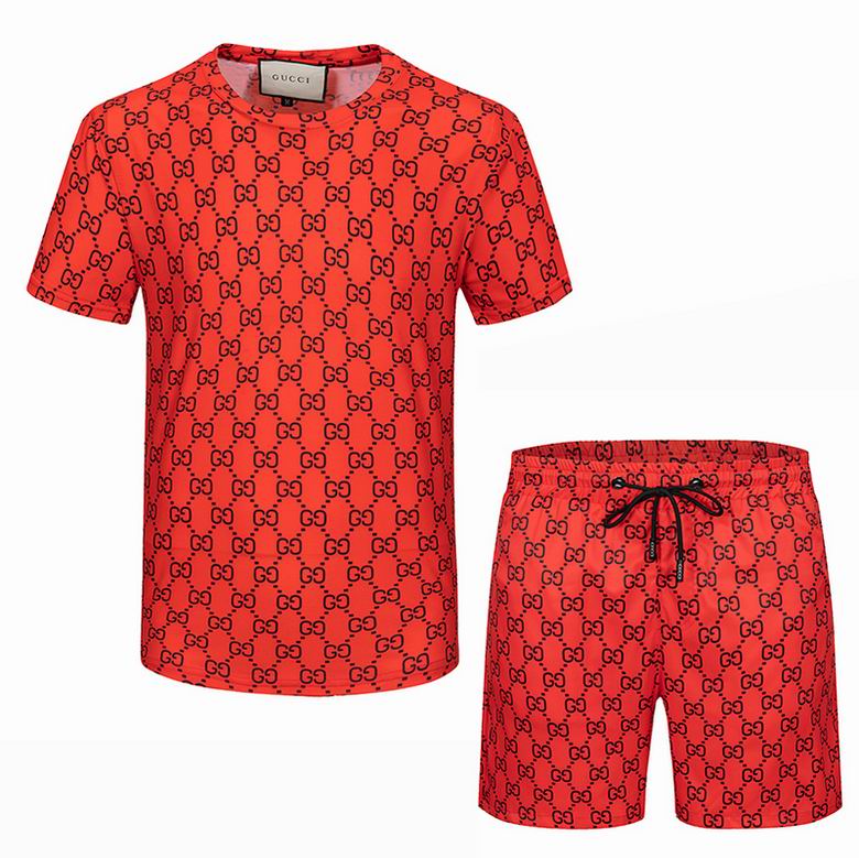Wholesale Cheap G ucci Short Sleeve Tracksuits for Sale