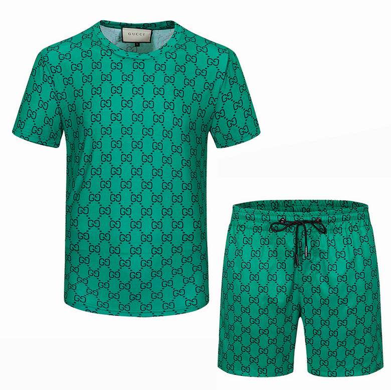 Wholesale Cheap G ucci Short Sleeve Tracksuits for Sale