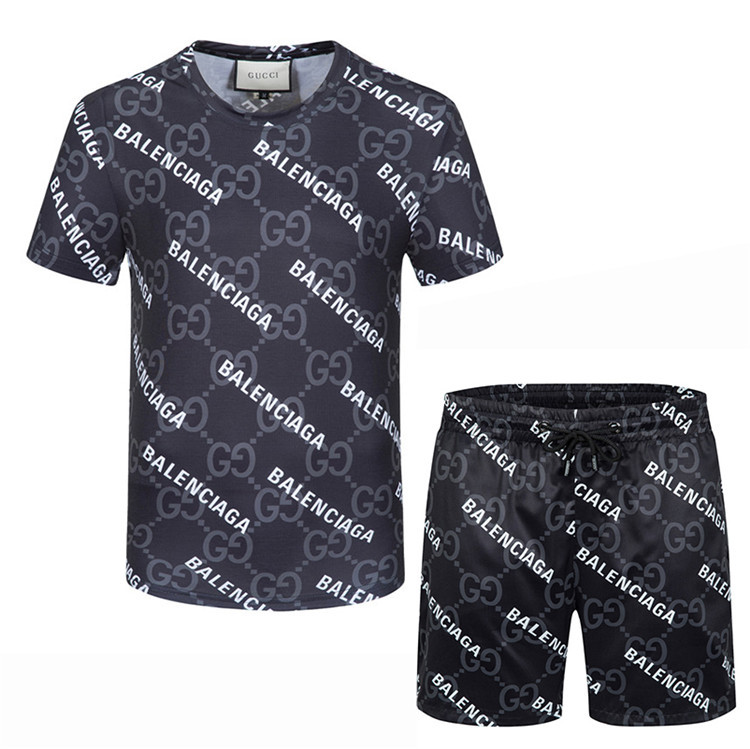 Wholesale Cheap G ucci Short Sleeve Tracksuits for Sale