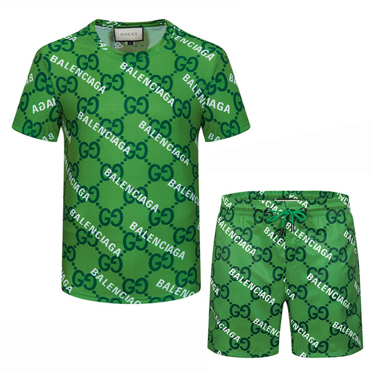 Wholesale Cheap G ucci Short Sleeve Tracksuits for Sale