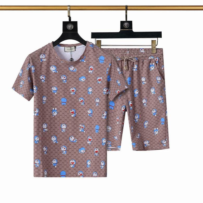 Wholesale Cheap G ucci Short Sleeve Tracksuits for Sale