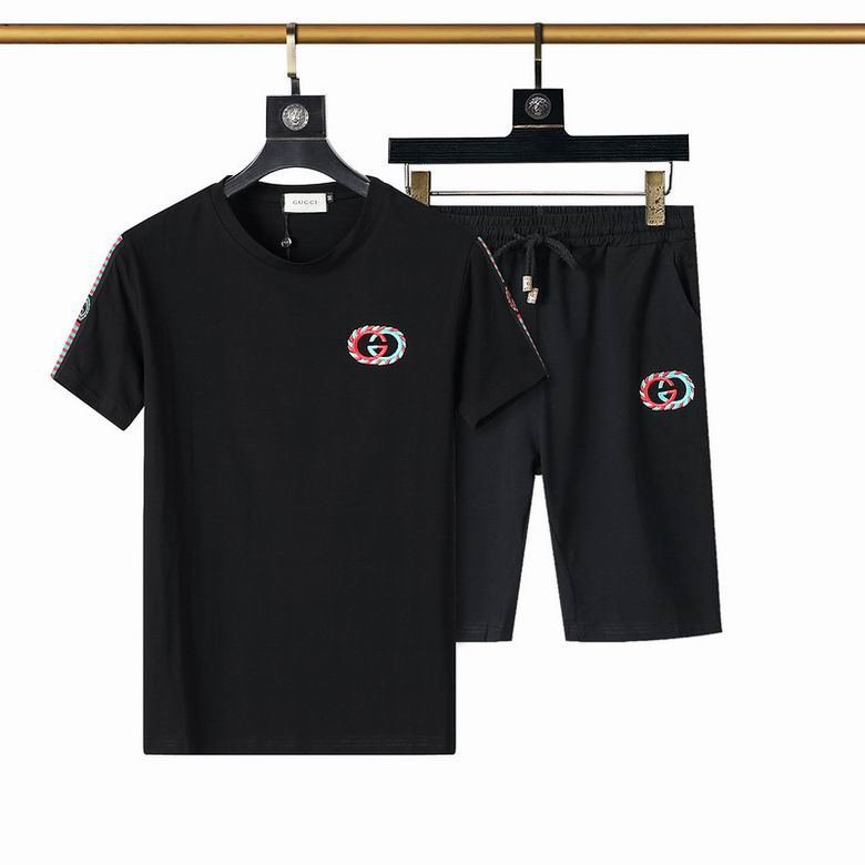 Wholesale Cheap G ucci Short Sleeve Tracksuits for Sale