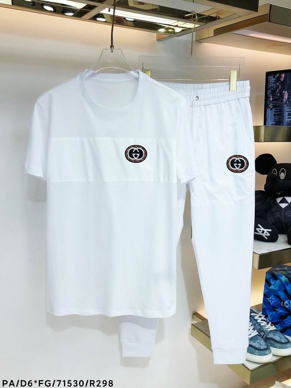 Wholesale Cheap G ucci Short Sleeve Tracksuits for Sale