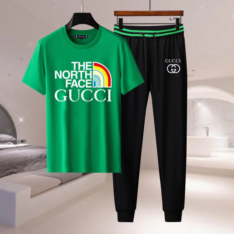 Wholesale Cheap G ucci Short Sleeve Designer Tracksuit for Sale