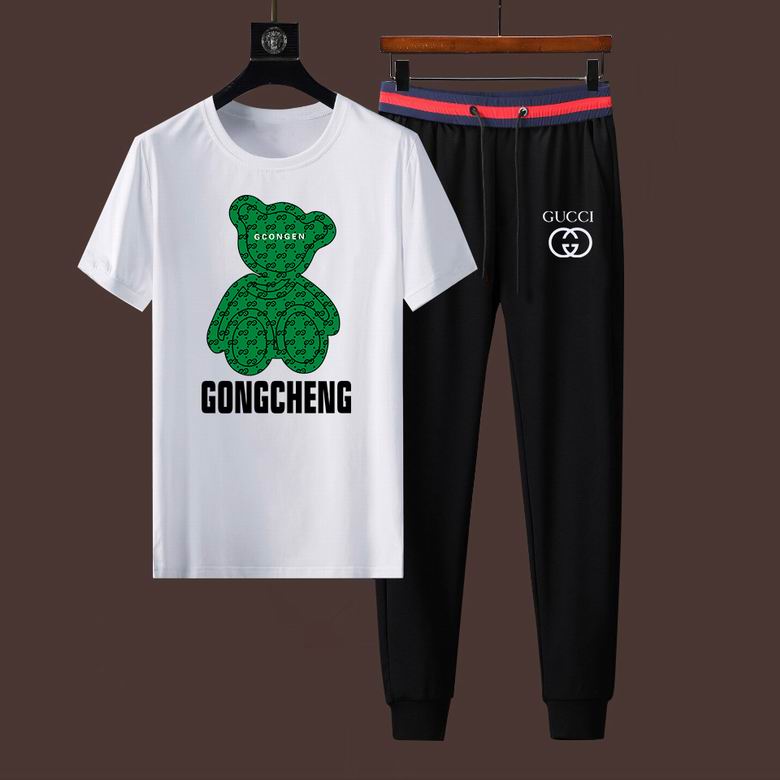 Wholesale Cheap G ucci Short Sleeve Designer Tracksuit for Sale