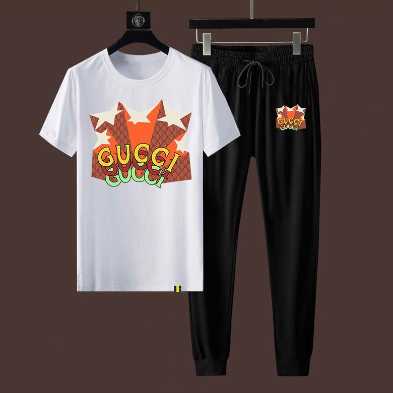 Wholesale Cheap G ucci Short Sleeve Designer Tracksuit for Sale