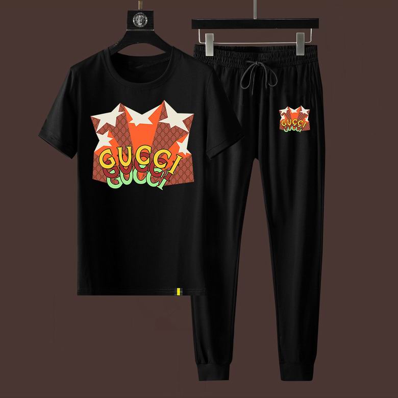 Wholesale Cheap G ucci Short Sleeve Designer Tracksuit for Sale
