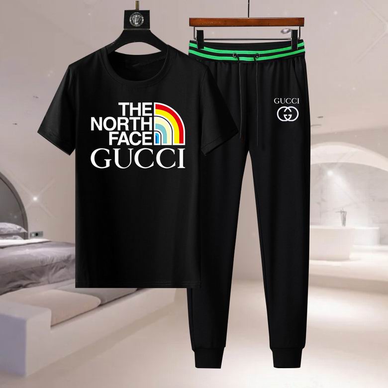 Wholesale Cheap G ucci Short Sleeve Designer Tracksuit for Sale