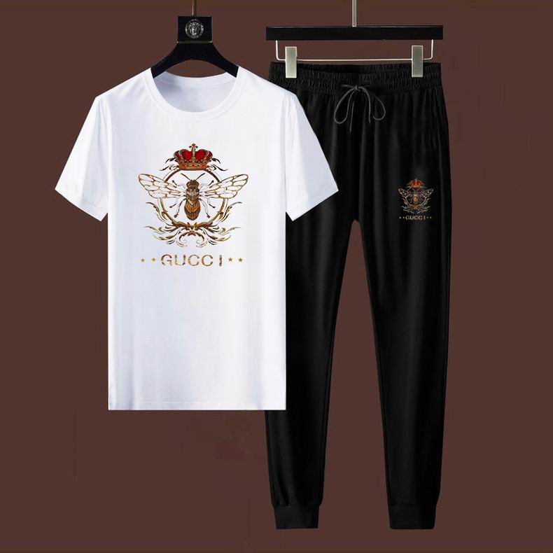 Wholesale Cheap G ucci Short Sleeve Tracksuits for Sale