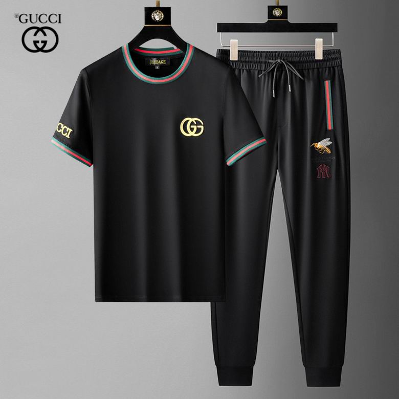 Wholesale Cheap G ucci Short Sleeve Tracksuits for Sale