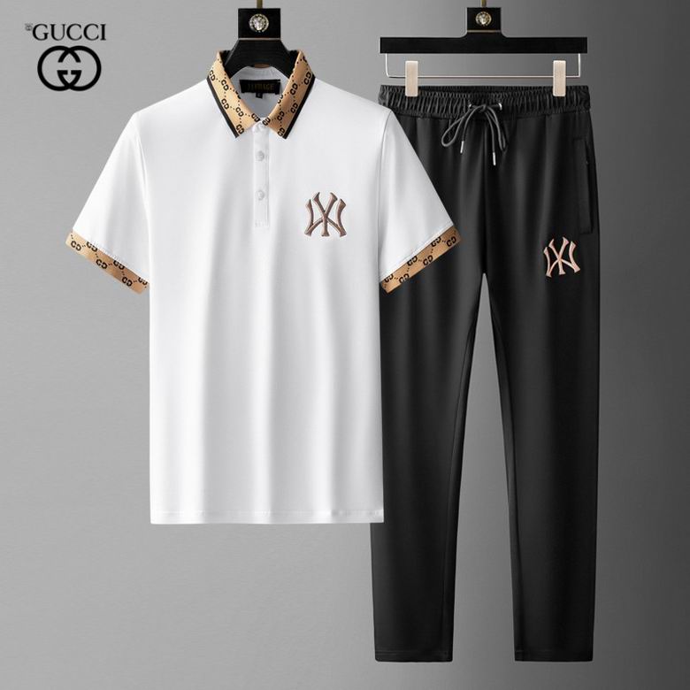 Wholesale Cheap G ucci Short Sleeve Tracksuits for Sale