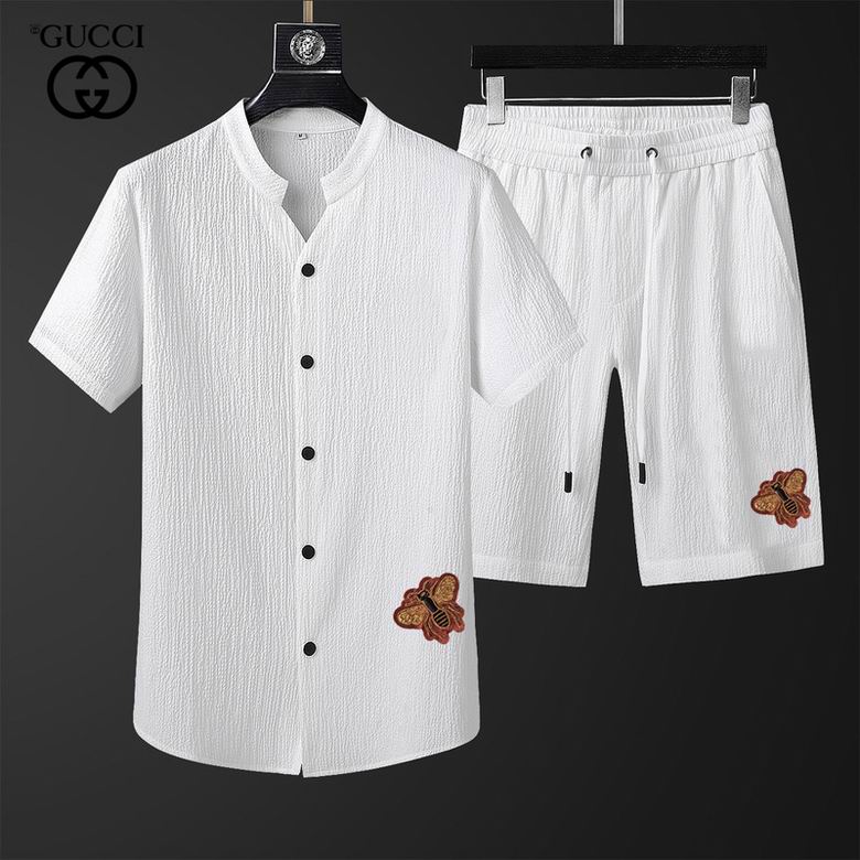 Wholesale Cheap G ucci Short Sleeve Tracksuits for Sale