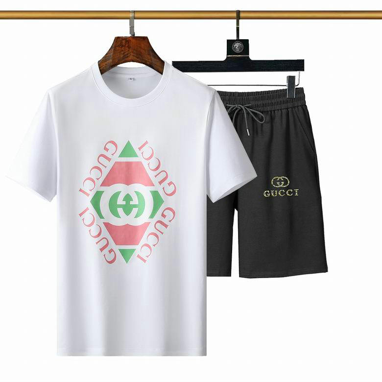 Wholesale Cheap Gucci Short Sleeve Tracksuit mens for Sale