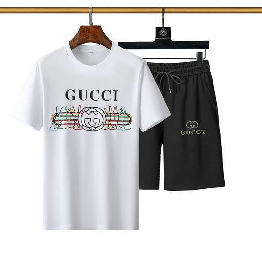 Wholesale Cheap Gucci Short Sleeve Tracksuit mens for Sale