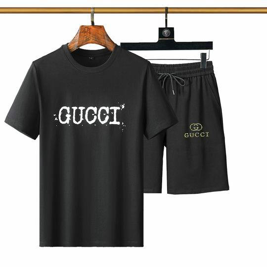 Wholesale Cheap Gucci Short Sleeve Tracksuit mens for Sale