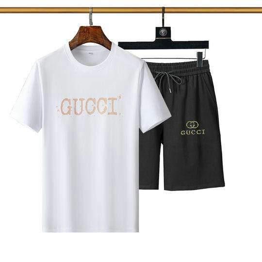 Wholesale Cheap Gucci Short Sleeve Tracksuit mens for Sale