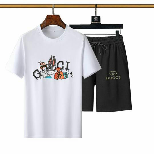 Wholesale Cheap Gucci Short Sleeve Tracksuit mens for Sale