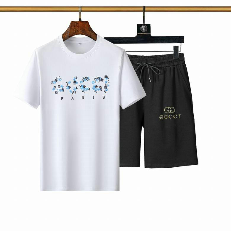 Wholesale Cheap Gucci Short Sleeve Tracksuit mens for Sale