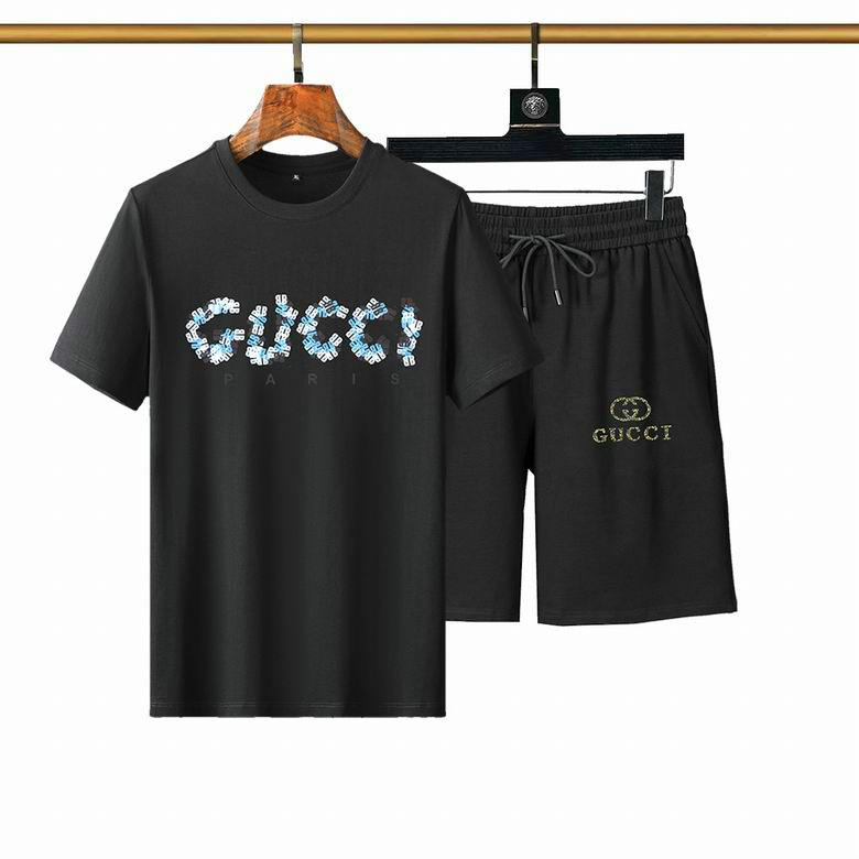 Wholesale Cheap Gucci Short Sleeve Tracksuit mens for Sale
