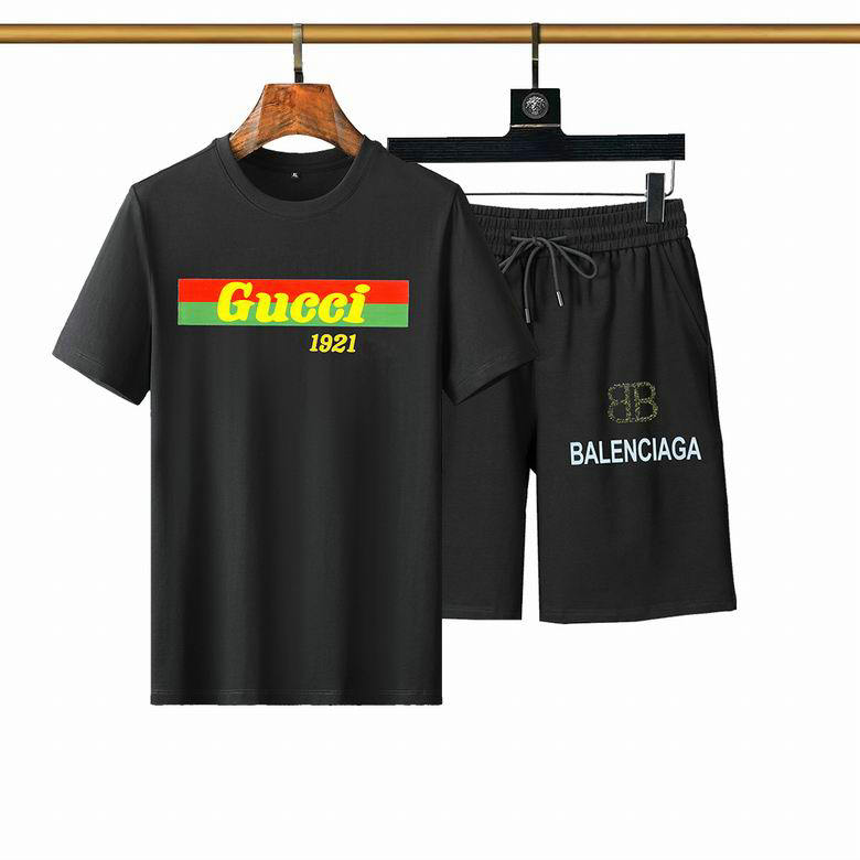 Wholesale Cheap Gucci Short Sleeve Tracksuit mens for Sale