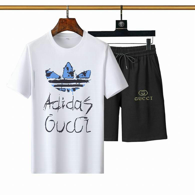 Wholesale Cheap Gucci Short Sleeve Tracksuit mens for Sale