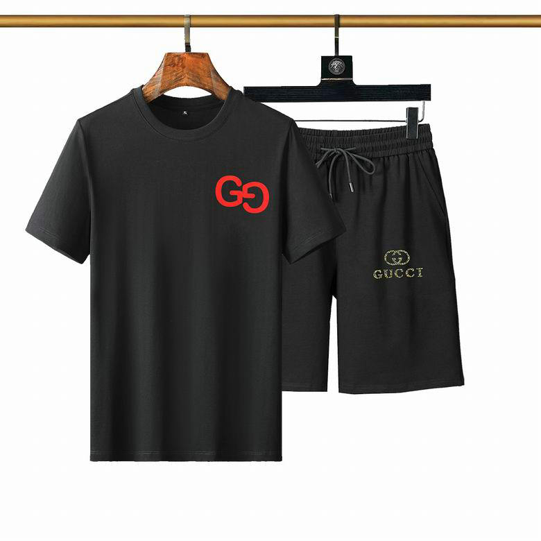 Wholesale Cheap Gucci Short Sleeve Tracksuit mens for Sale