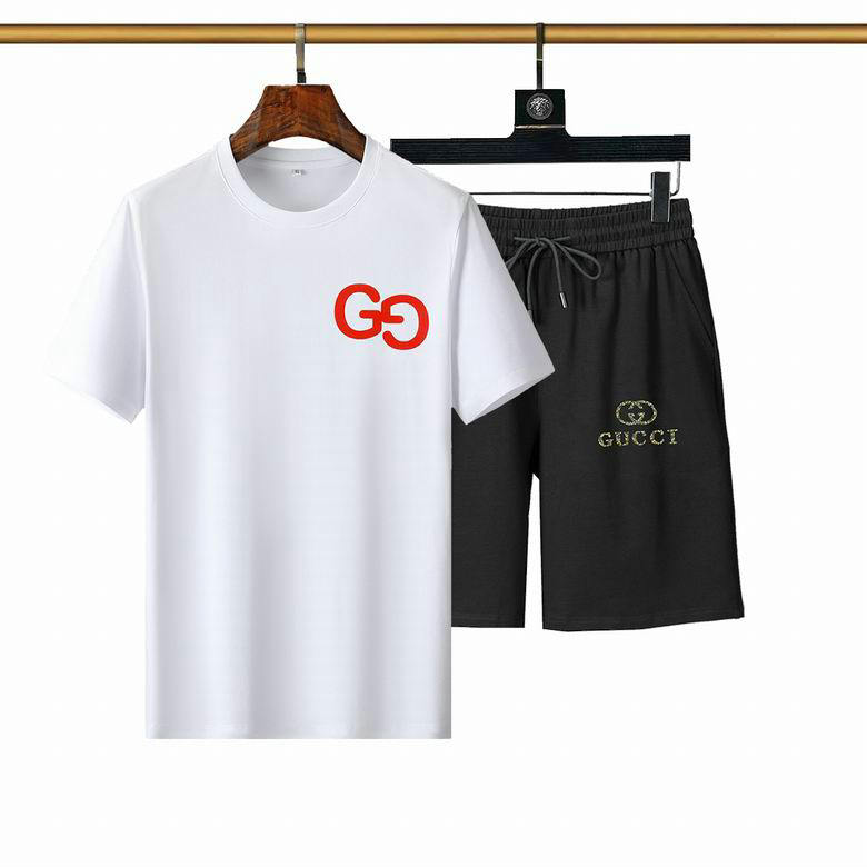 Wholesale Cheap Gucci Short Sleeve Tracksuit mens for Sale