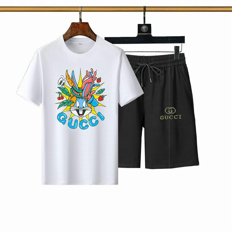 Wholesale Cheap Gucci Short Sleeve Tracksuit mens for Sale
