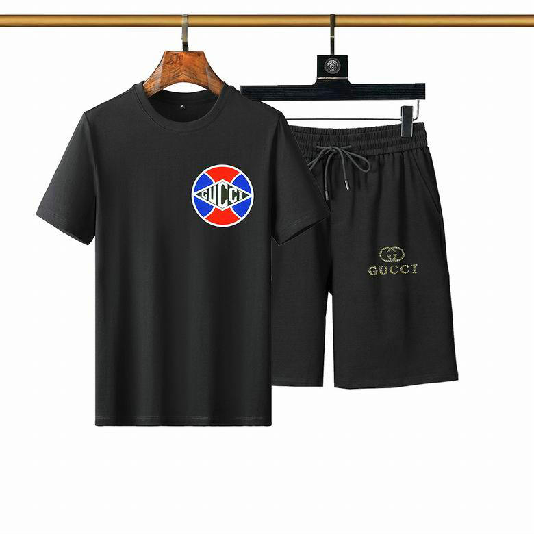 Wholesale Cheap Gucci Short Sleeve Tracksuit mens for Sale