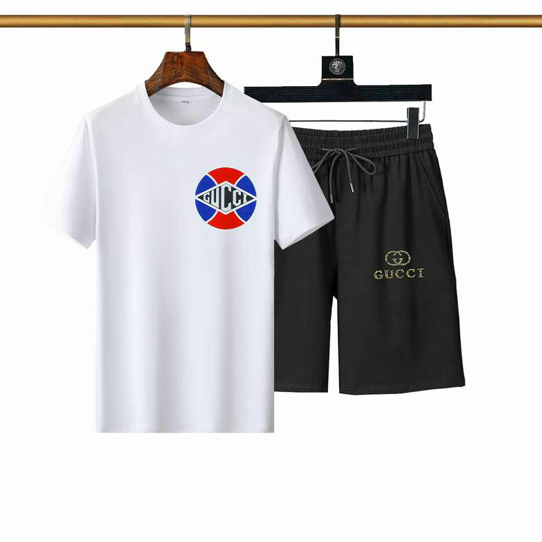 Wholesale Cheap Gucci Short Sleeve Tracksuit mens for Sale